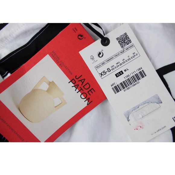 Zara NWT Art & Deco Pottery Jade Paton Collection Limited Edition XS-Small - Picture 10 of 10